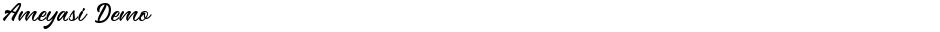 Ameyasi DemoDemo