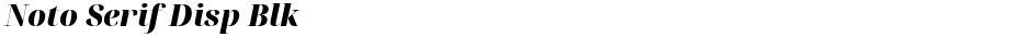 Noto Serif Disp BlkDemo