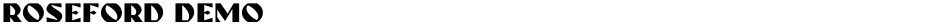 ROSEFORD DEMODemo