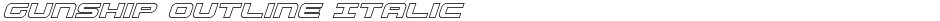 Gunship Outline ItalicDemo