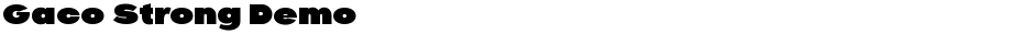 Gaco Strong DemoDemo