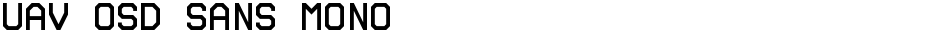 UAV OSD Sans MonoDemo