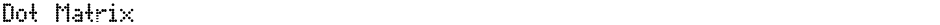 Dot MatrixDemo