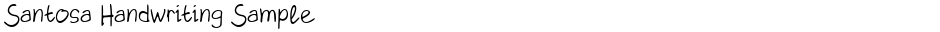 Santosa Handwriting SampleDemo