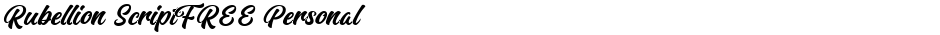 Rubellion Script FREE PersonalDemo