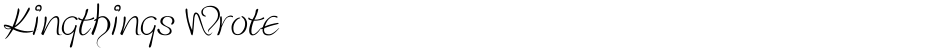 Kingthings WroteDemo