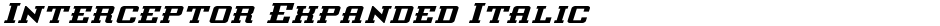 Interceptor Expanded ItalicDemo