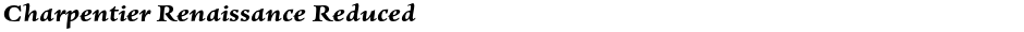 Charpentier Renaissance ReducedDemo