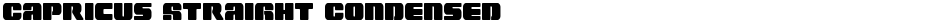 Capricus Straight CondensedDemo
