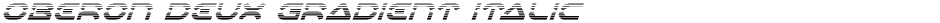 Oberon Deux Gradient ItalicDemo