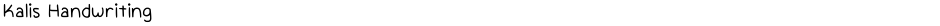 Kalis HandwritingDemo
