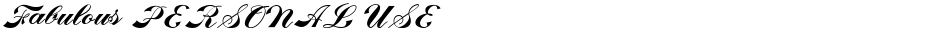 Fabulous PERSONAL USEDemo