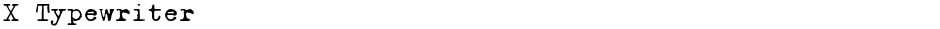 X TypewriterDemo