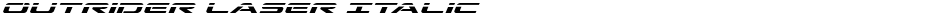 Outrider Laser ItalicDemo