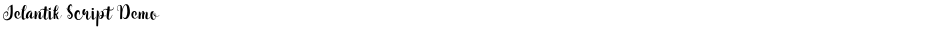 Jelantik Script DemoDemo