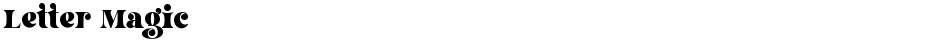 Letter MagicDemo
