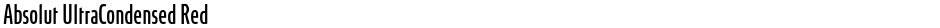 Absolut UltraCondensed RedDemo