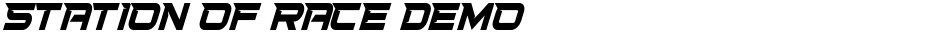 STATION OF RACE DEMODemo