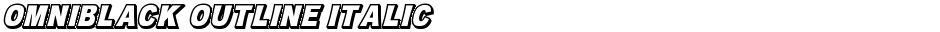 OMNIBLACK Outline ItalicDemo