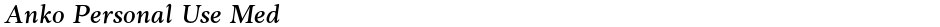 Anko Personal Use MedDemo