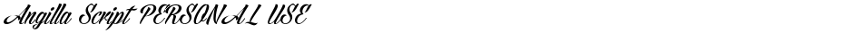 Angilla Script PERSONAL USEDemo
