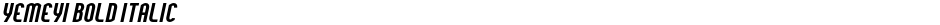 Yemeyi Bold ItalicDemo