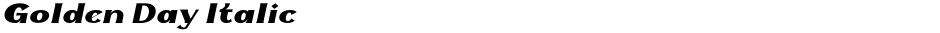 Golden Day ItalicDemo