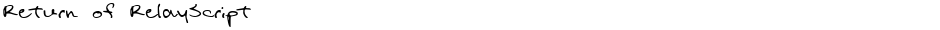 Return of RelayScriptDemo