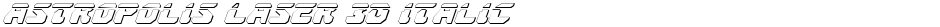 Astropolis Laser 3D ItalicDemo
