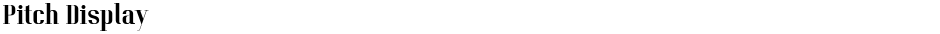 Pitch DisplayDemo