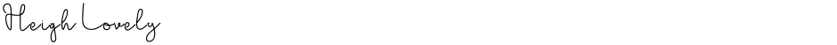 Heigh LovelyDemo