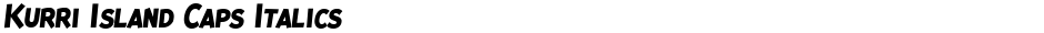 Kurri Island Caps ItalicsDemo