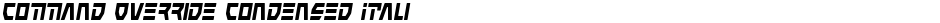 Command Override Condensed ItalicDemo