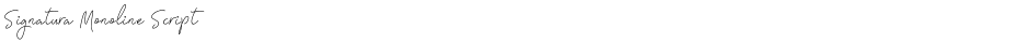 Signatura Monoline ScriptDemo