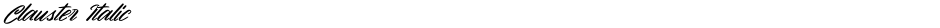 Clauster ItalicDemo