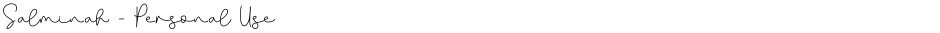 Salminah - Personal UseDemo