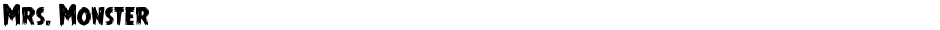 Mrs. MonsterDemo