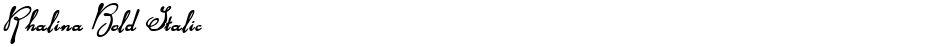 Rhalina Bold ItalicDemo