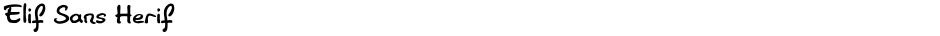 Elif Sans HerifDemo