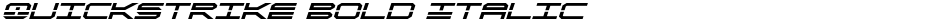 QuickStrike Bold ItalicDemo
