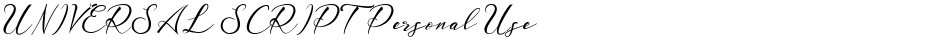 UNIVERSAL SCRIPT Personal UseDemo