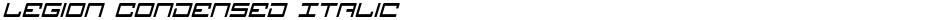 Legion Condensed ItalicDemo