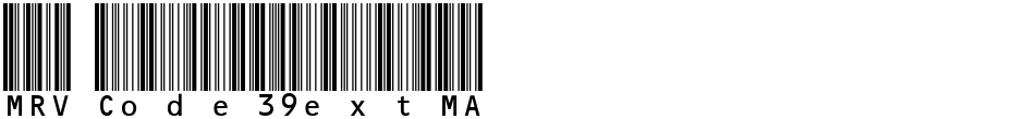 MRV Code39extMADemo