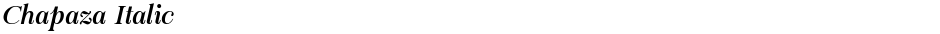 Chapaza ItalicDemo