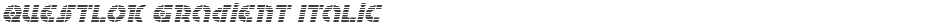 Questlok Gradient ItalicDemo