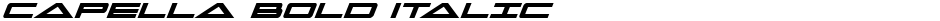 Capella Bold ItalicDemo