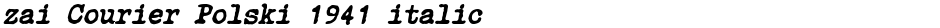 zai Courier Polski 1941 italicDemo