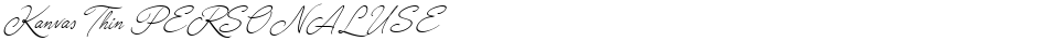 Kanvas Thin PERSONAL USEDemo