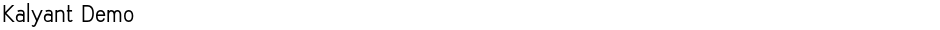 Kalyant DemoDemo
