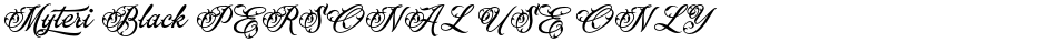 Myteri Black PERSONAL USE ONLYDemo